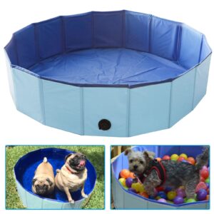 Artilife Whelping Box for Dogs Welp Box Whelping Pool,Puppy Whelping Box,Whelping Pen for Dogs,Whelping Box for Dogs and Puppies,Great for Puppies,Easy to Clean (47inch Dia.x12inch H(120x30cm), Blue)