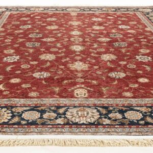 Alfa Rich Ultra-Thin (0.25 in) 5x8 Red Blue Washable Non-Slip Area Rugs for Living Room Bedroom Rug