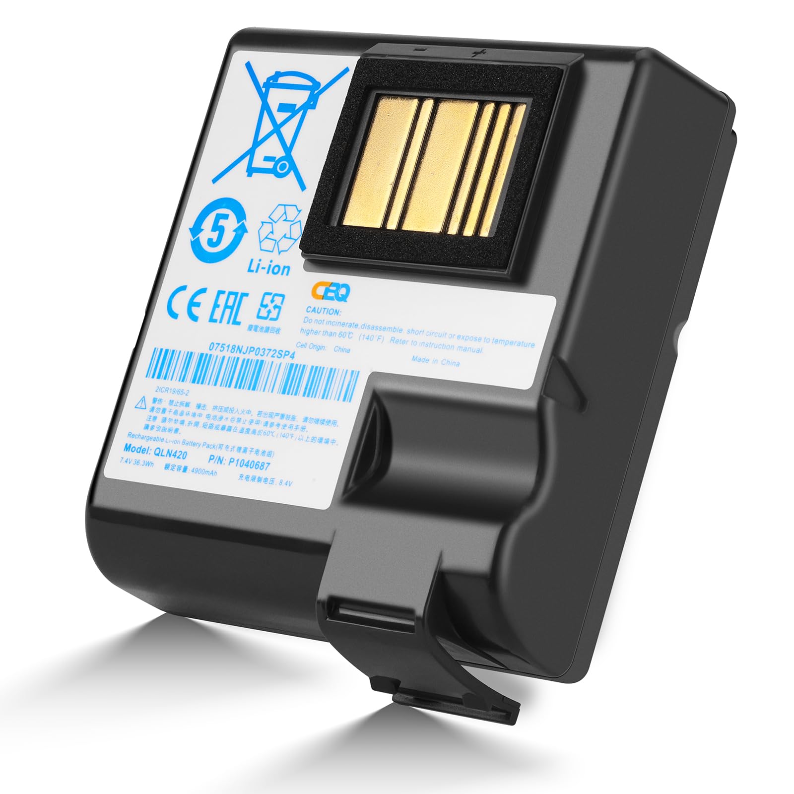 CBQ ZQ630 Replacement Batteries fit for Zebra QLN420 ZQ630 ZQ63-AUWA000-00 ZQ63-ACFAC10-00,P1040687 P1050667-016 BTRY-MPP-68MA1-01 P1049729,The Best Replacement Printer Battery.Li-Ion