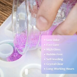 Epoxy Resin 1 Gallon - Crystal Clear Epoxy Resin Kit - Self-Leveling, High-Glossy, No Yellowing, No Bubbles Casting Resin Perfect for Crafts, Table Tops, DIY 1:1 Ratio