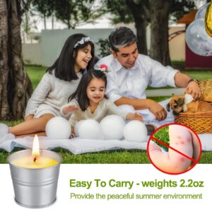 Citronella Candles Outdoor, 8 Pack Natural Soy Wax Scented Candles, 120h Burn Time Bucket Candles Summer Gifts for Patio Yard Home Balcony Garden Camping BBQ