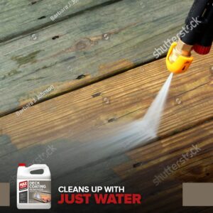 Max Strip Deck Coating Remover - 1 Gallon - Professional Fast Working Gel Strips Multiple Layers - Removes Tough Deck Coatings - No Harsh Odor Leaves Surface Clean