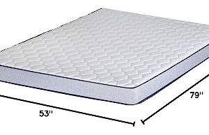 Greaton, 5/7/8/10 Inch Medium Firm High Density Foam Mattress, Comfortable Mattress for Cooler Sleep Supportive & Pressure Relief, Full XL, White