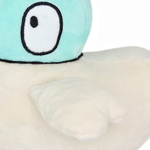 SYUSAMA Cute Sarah and Duck Stuffed Animals Plush Pillow Toy, 7'' Soft Green and White Duck Plush Pillow Animals Dolls for Mother's Day Birthday Kids Gifts Home Decor