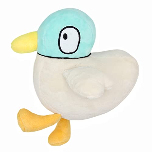 SYUSAMA Cute Sarah and Duck Stuffed Animals Plush Pillow Toy, 7'' Soft Green and White Duck Plush Pillow Animals Dolls for Mother's Day Birthday Kids Gifts Home Decor