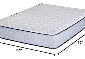 Greaton, 5/7/8/10 Inch Medium Firm High Density Foam Mattress, Comfortable Mattress for Cooler Sleep Supportive & Pressure Relief, Full XL, White