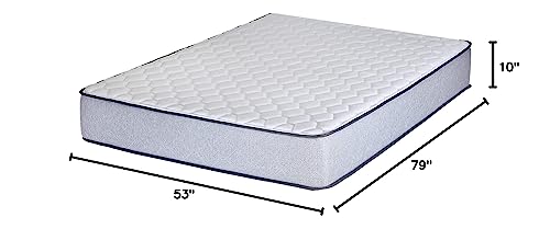 Greaton, 5/7/8/10 Inch Medium Firm High Density Foam Mattress, Comfortable Mattress for Cooler Sleep Supportive & Pressure Relief, Full XL, White