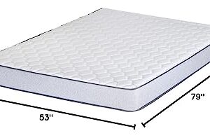 Greaton, 5/7/8/10 Inch Medium Firm High Density Foam Mattress, Comfortable Mattress for Cooler Sleep Supportive & Pressure Relief, Full XL, White