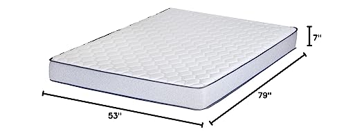 Greaton, 5/7/8/10 Inch Medium Firm High Density Foam Mattress, Comfortable Mattress for Cooler Sleep Supportive & Pressure Relief, Full XL, White