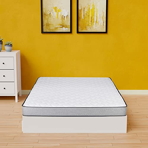 Greaton, 5/7/8/10 Inch Medium Firm High Density Foam Mattress, Comfortable Mattress for Cooler Sleep Supportive & Pressure Relief, Full XL, White