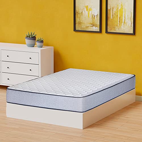 Greaton, 5/7/8/10 Inch Medium Firm High Density Foam Mattress, Comfortable Mattress for Cooler Sleep Supportive & Pressure Relief, Full XL, White