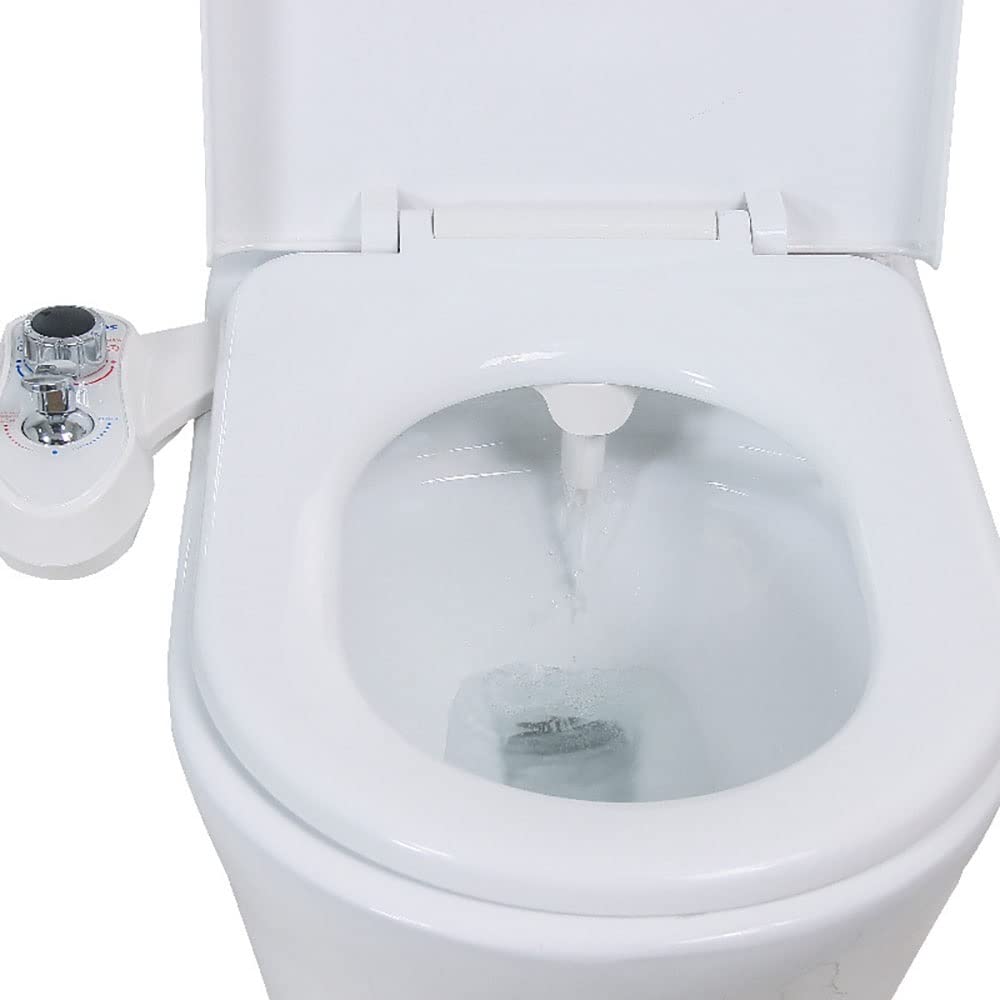 RADAAB Bidet Attachment Ultra-Slim Bidet for Toilet with Hygiene Wellness and Easy Water Pressure Adjustment Easy to Install