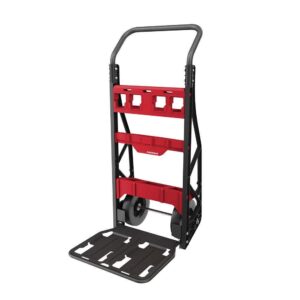 48-22-8415 for milwaukee packout heavy duty 2-wheel cart w/ 400 lb weight capacity length 12 in width 20 in height 48 in