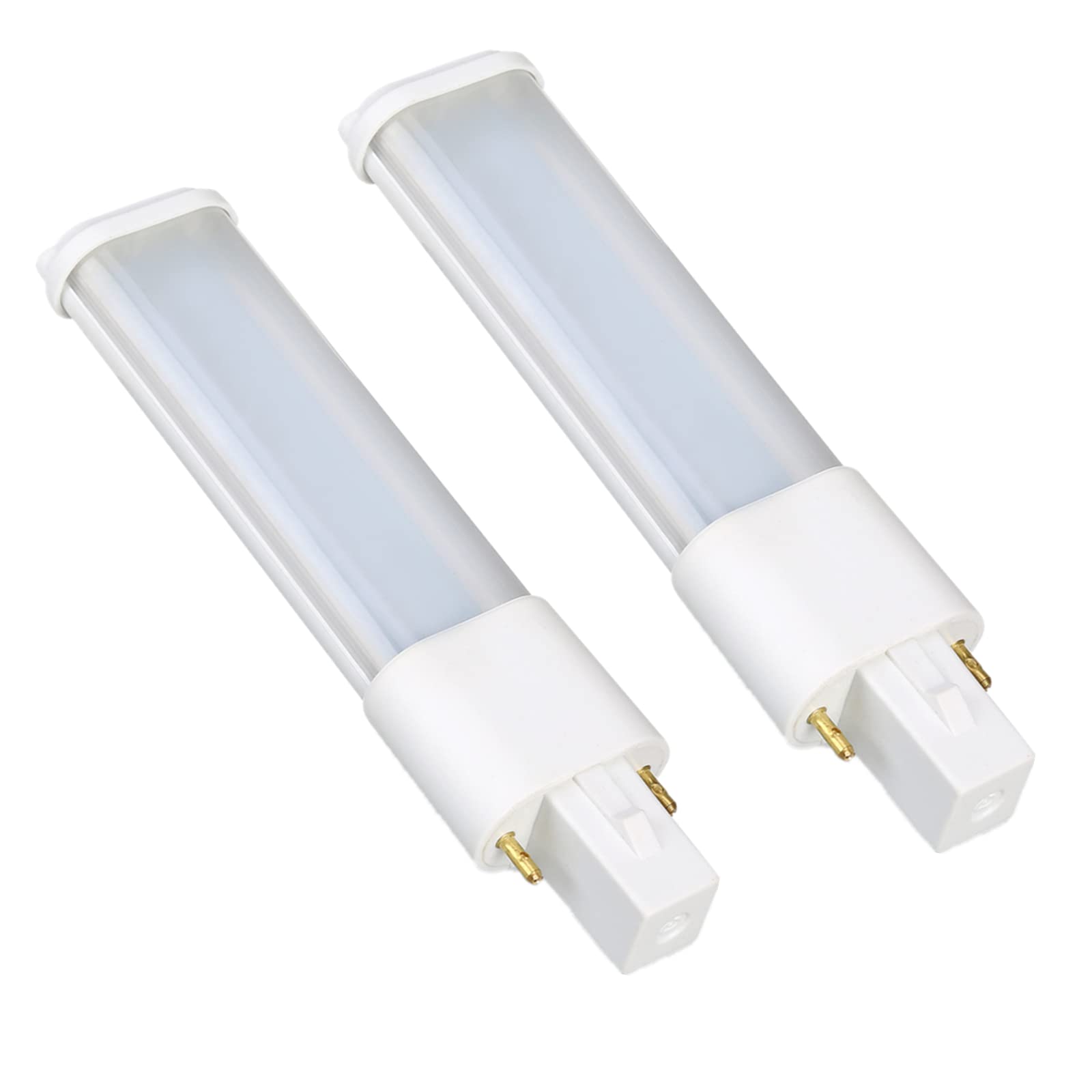 SATZOL 2 Pack G23 LED Bulb 4W 400LM Warm White AC120V 2pin G23 LED PL Bulb, 7W CFL Equivalent, Plug and Play Compatible with The Ballast