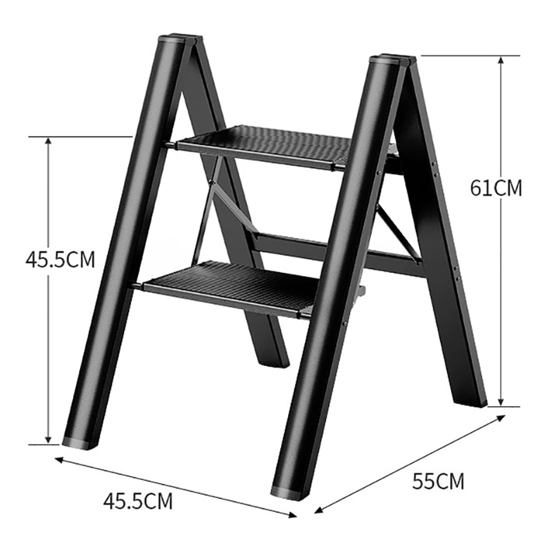 doubob 2 Step Ladder Folding Step Stool with Wide Anti-Slip Pedal Portable Stepladders for Home and Kitchen