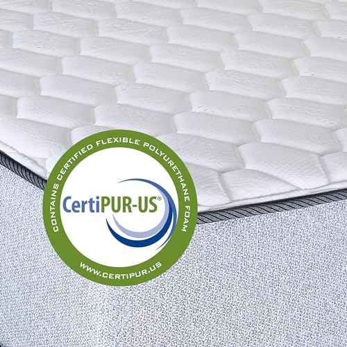 Greaton, 5/7/8/10 Inch Medium Firm High Density Foam Mattress, Comfortable Mattress for Cooler Sleep Supportive & Pressure Relief, Full XL, White