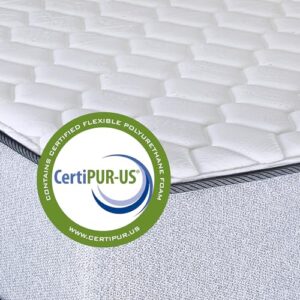 Greaton, 5/7/8/10 Inch Medium Firm High Density Foam Mattress, Comfortable Mattress for Cooler Sleep Supportive & Pressure Relief, Queen, White