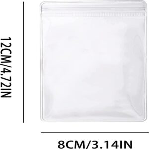 10 Pcs Clear Jewelry Zipper Bags, Clear PVC Self Seal Plastic Zipper Bags, Anti Tarnish and Anti Oxidizing Jewelry Self Seal Bags, Self Sealing Storage Bags for Necklace, Ring, Earring, Pills, Screws