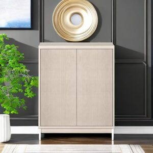 Henn&Hart Alston Accent Cabinet, 28" Wide, Alder White