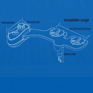 RADAAB Bidet Attachment Ultra-Slim Bidet for Toilet with Hygiene Wellness and Easy Water Pressure Adjustment Easy to Install