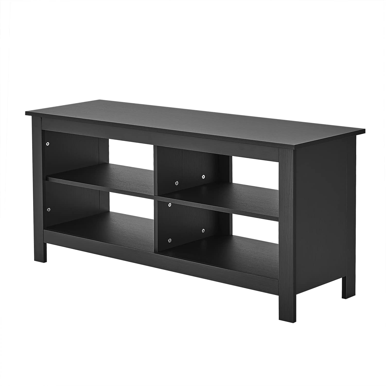 Panana TV Stand, Moden 4 Cubby TV Stand for 60 inch TV, Farmhouse Television Stands Entertainment Center Media Stand with Storage TV Table Stand for Living Room