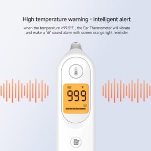 yuwell Thermometer, Digital Ear Thermometer for Adults, Babies, Toddlers and Kids – Fast, Gentle, and Accurate…