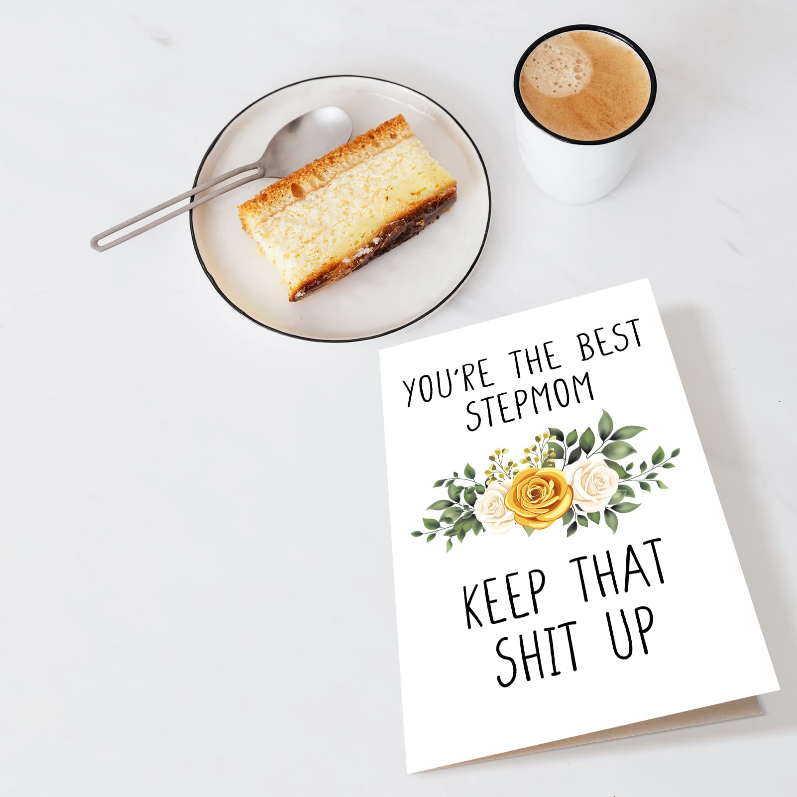 Funny Stepmom Greeting Card Gift, Mother's Day Card for Stepmom, Stepmom Birthday Card, Best Stepmom Card