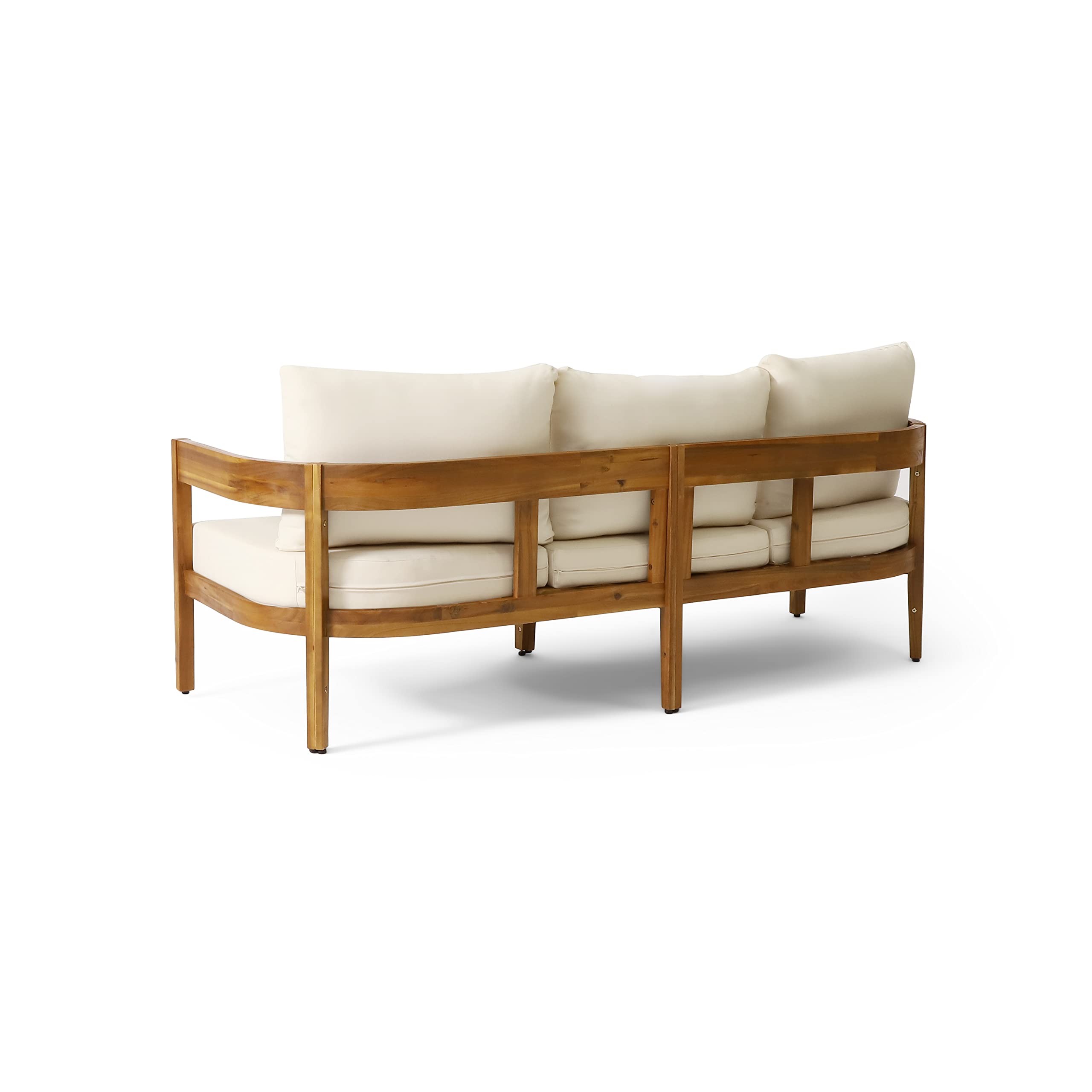 Christopher Knight Home Brooklyn Sofas, Teak + Beige