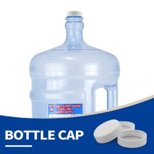 Bonsicoky 3Pcs 53mm Water Bottle Caps, Water Jug Caps Screw Top for 3 or 5 Gallon Jugs