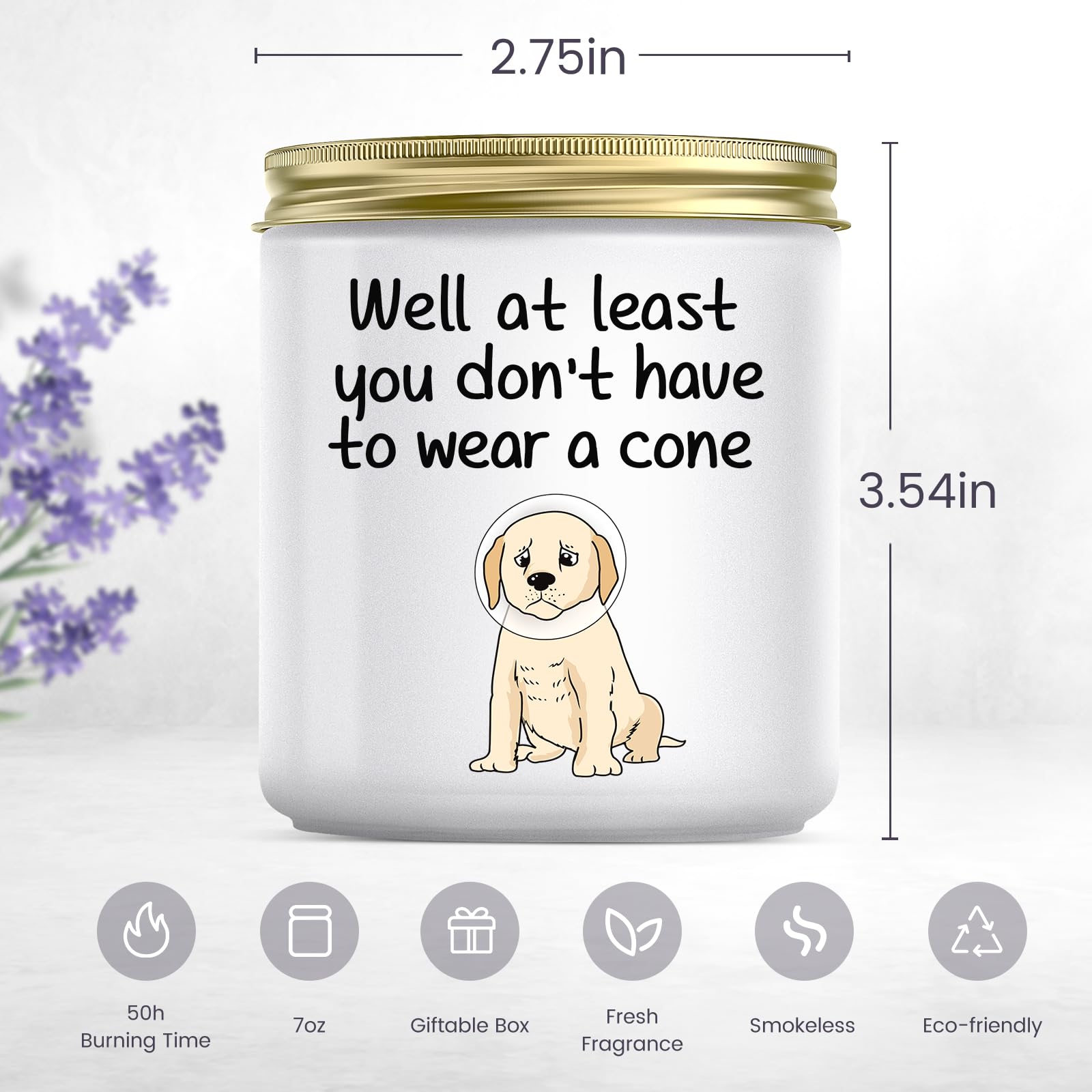 Lacrima Funny Get Well Soon Gifts for Women Men, Get Well Gifts for Women After Surgery, After Surgery Recovery Gifts, Cancer Gifts, Feel Better Gifts for Family Friend, Lavender Candle