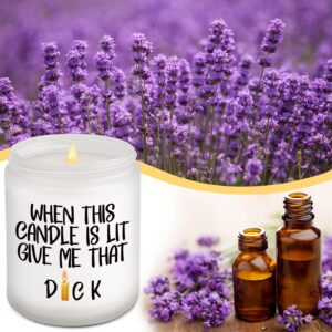 AWIZ Gifts for Husband, Boyfriend, Lavender Scented Candle - Valentine's Day Gifts for Women, Galentines Day Gifts, Thinking of You, Thoughtful Gifts, Funny Anniversary Birthday Gifts for Men, Him