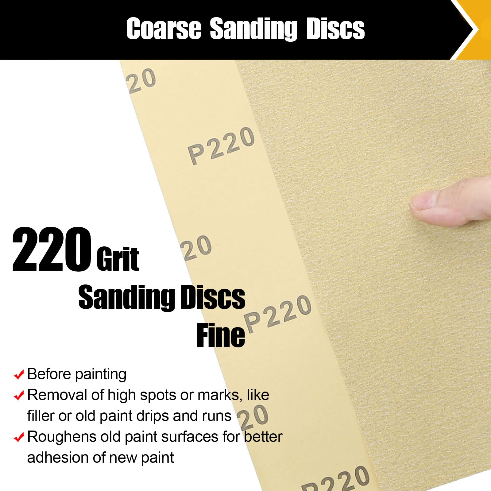 220 Grit Sandpaper, Sandpaper Assortment Sandpaper for Wood Metal Furniture Hand Sander Sand Paper Set Sandpaper Sheets Cut for Use 9" x 11"/12 Sheets