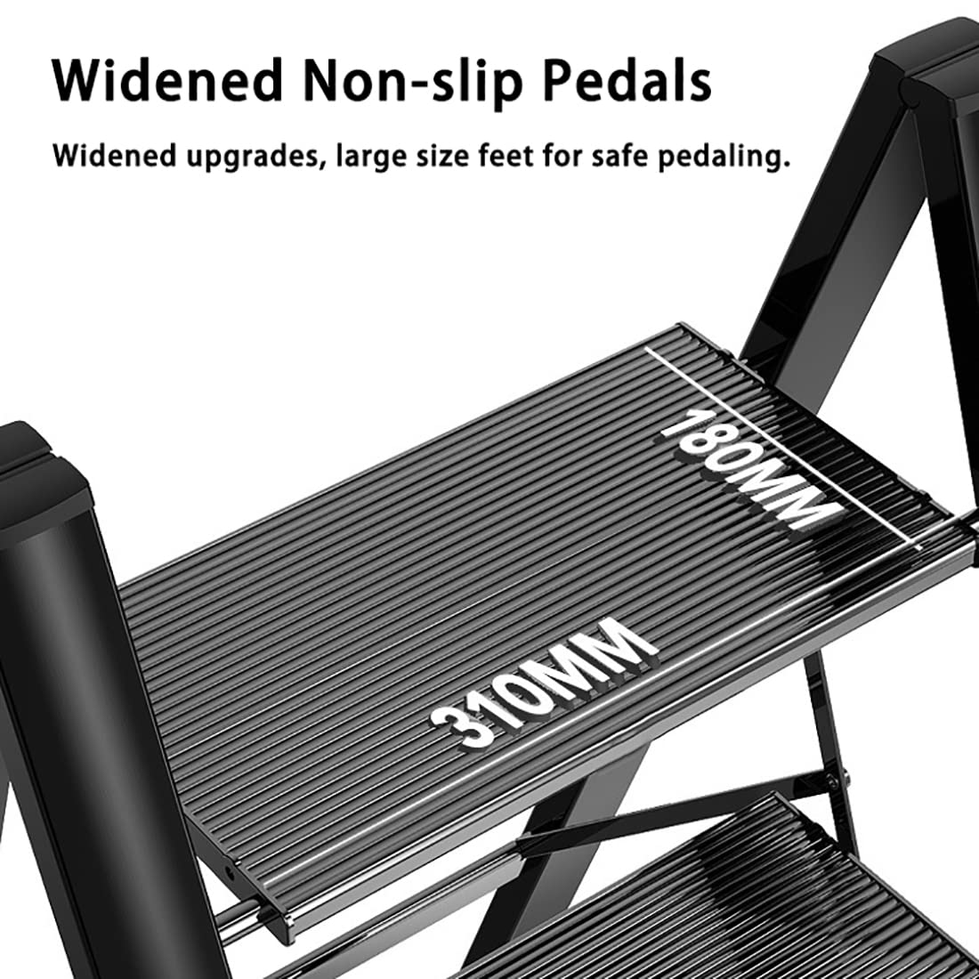 doubob 2 Step Ladder Folding Step Stool with Wide Anti-Slip Pedal Portable Stepladders for Home and Kitchen