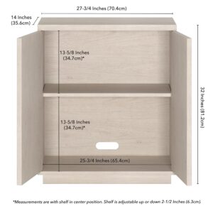 Henn&Hart Alston Accent Cabinet, 28" Wide, Alder White