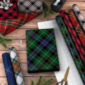 Hallmark Christmas Wrapping Paper Rolls - Black and Red Buffalo Plaid, Royal Stewart Tartan, Blue, Green (6 Rolls: 180 sq. ft. ttl.) for Holiday Parties, Hanukkah, Winter Weddings