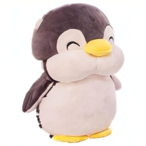 12 Inch Plush Penguin Stuffed Animal Penguin Hugging Pillow with Smile Face Cuddly Penguin Pillow Plushies Toy Penguin Huggable Anime Gifts for Kids And Lovers In Birthday, Valentines, Christmas