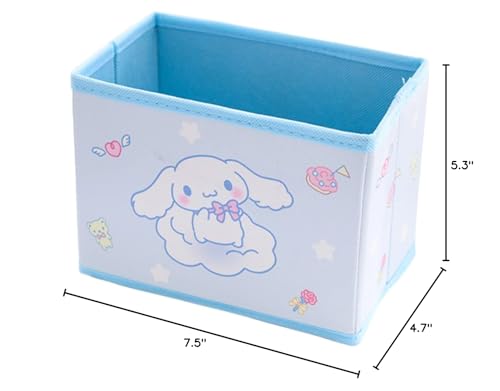 ROFOLO Cute Dog Collapsible Storage Bin, Cute Storage Box Foldable Baskets Kawaii Office Desk Organizer Cute Room Decor