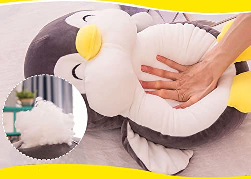 12 Inch Plush Penguin Stuffed Animal Penguin Hugging Pillow with Smile Face Cuddly Penguin Pillow Plushies Toy Penguin Huggable Anime Gifts for Kids And Lovers In Birthday, Valentines, Christmas