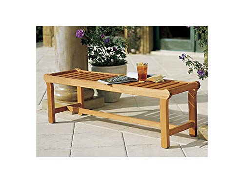 TeakFurnitureOutlet Revni 55" Backless Bench A-Grade Teak Luxurious Outdoor Garden Patio