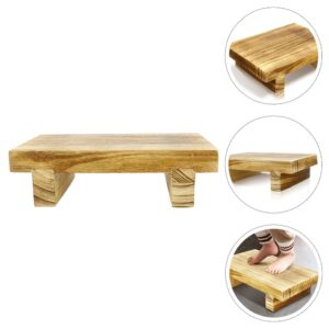 DOITOOL Bedside Step Stool Children Stepping Stool for Kids Toddler Step Stool Bedside Footstool Bedroom Step Stool Foot Stool Under Desk Couch Household Wooden Footstool Office