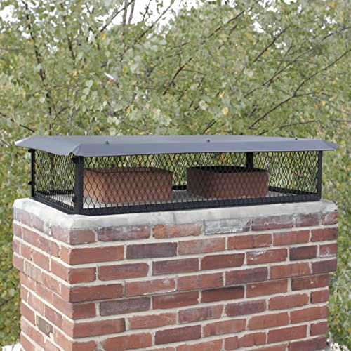 HY-GUARD HGB14268 Multi-Flue Chimney Cap, 14" x 26" x 8" Height, Galvanized Steel