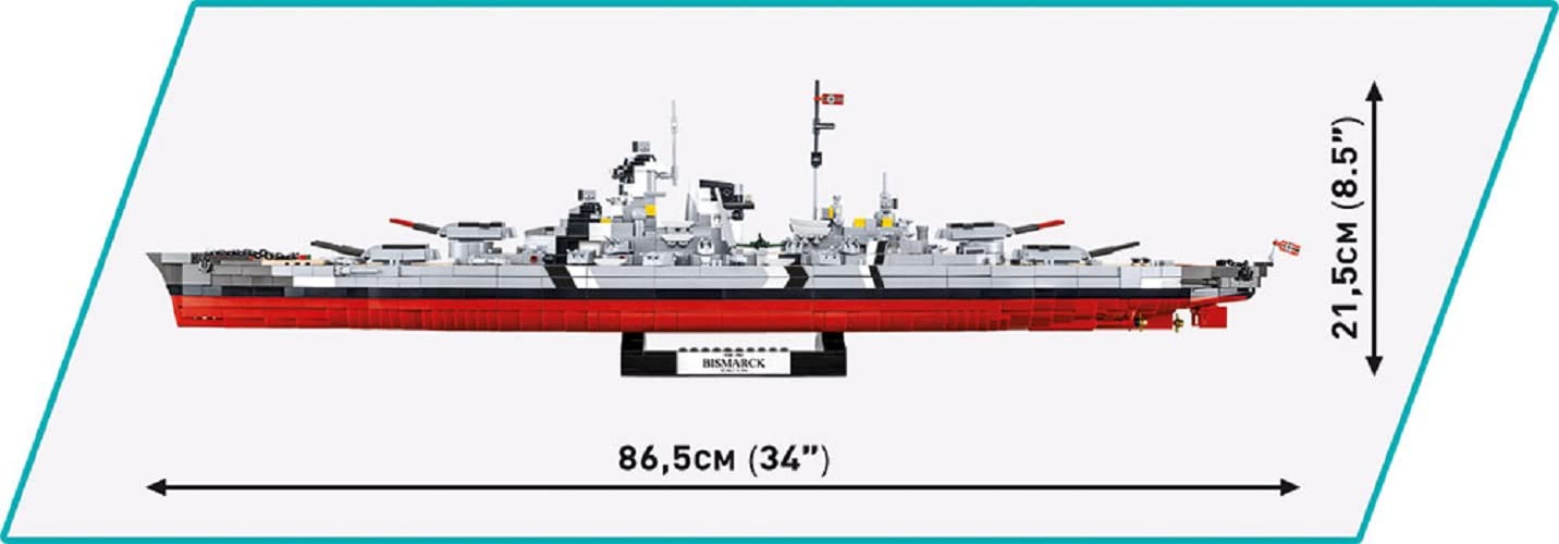 COBI Historical Collection World War II Battleship Bismarck, White