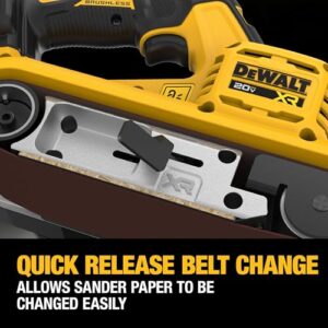 DEWALT 20V MAX* Belt Sander, Cordless, Brushless, Tool Only (DCW220B)