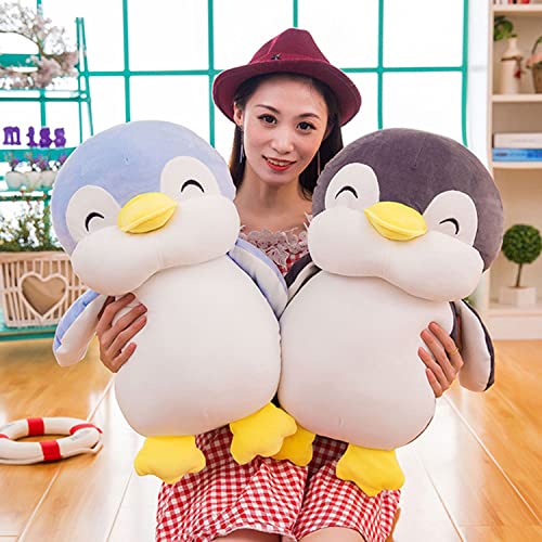 12 Inch Plush Penguin Stuffed Animal Penguin Hugging Pillow with Smile Face Cuddly Penguin Pillow Plushies Toy Penguin Huggable Anime Gifts for Kids And Lovers In Birthday, Valentines, Christmas