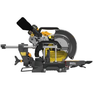 Dewalt DCS781X1 60V MAX Brushless Sliding Double Bevel Lithium-Ion 12 in. Cordless Miter Saw Kit (9 Ah)