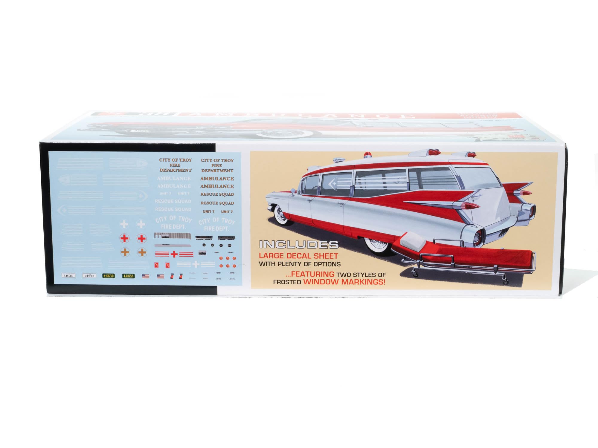 AMT 1959 Cadillac Ambulance w/Gurney 1:25 Scale Model Kit