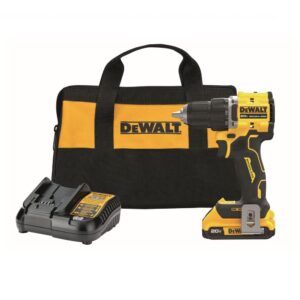 dewalt dcd794d1 20v max atomic compact series brushless lithium-ion 1/2 in. cordless drill driver kit (2 ah)