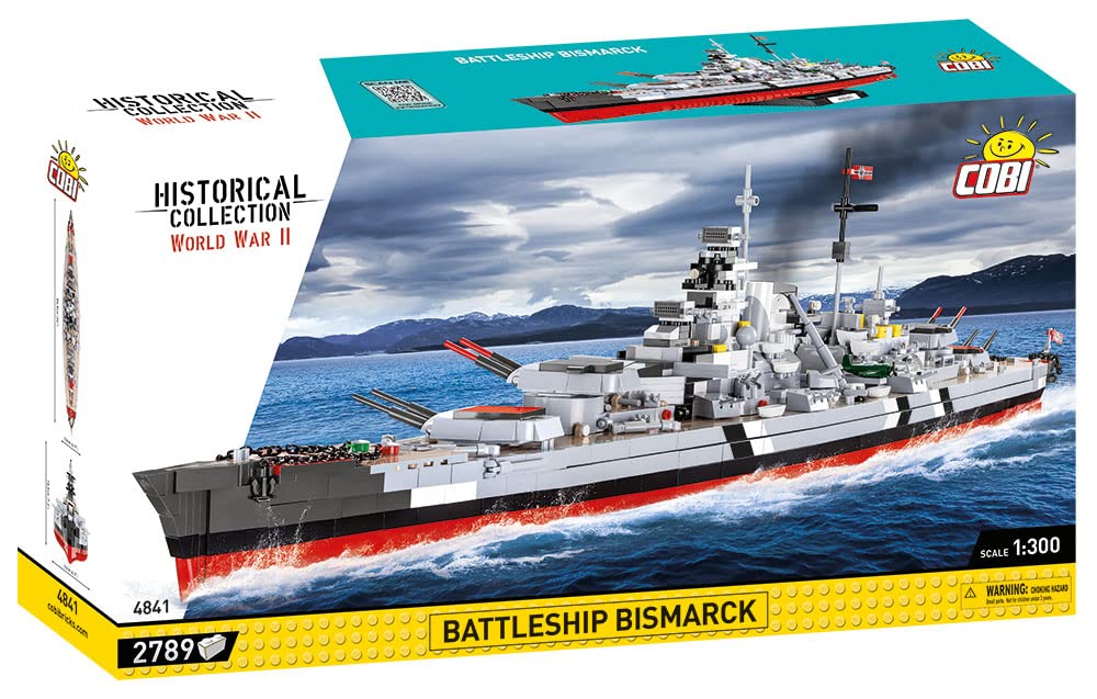 COBI Historical Collection World War II Battleship Bismarck, White