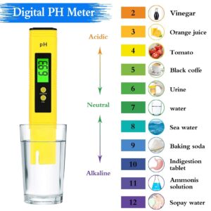 PH Meter TDS Meter Kit, Water pH Meter and 3 in 1 TDS&EC Water Tester Combo, ±0.01 pH Accuracy ±2% F.S Accuracy TDS/EC/Temperature Meter,for Hydroponics, Household Drinking, Aquarium