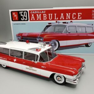 AMT 1959 Cadillac Ambulance w/Gurney 1:25 Scale Model Kit